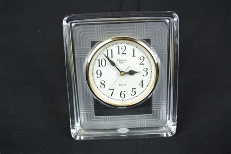 VINTAGE CHRISTIAN DIOR QUARTZ DESK CLOCK (Needs 